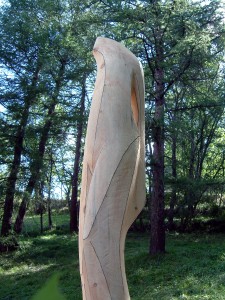 MOTHER EARTH, STANDING<br><br>IV. International Sculpture Symposium<br>"Art in the forest"<br>in Sauze d'Oulx/ Italy